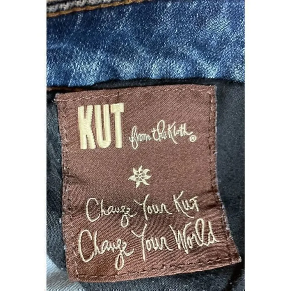 KUT From the Kloth Distressed Straight Leg Jeans Size 22W
